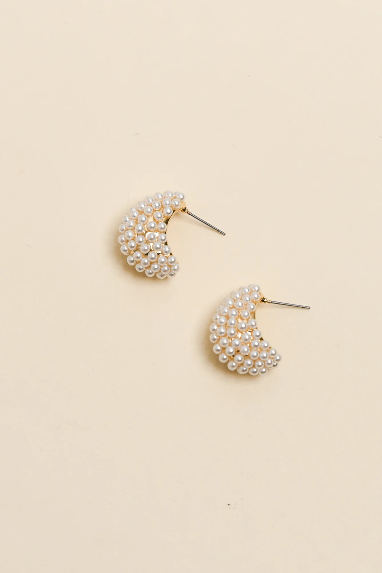 Nessa Gold Pearl Drop Earrings
