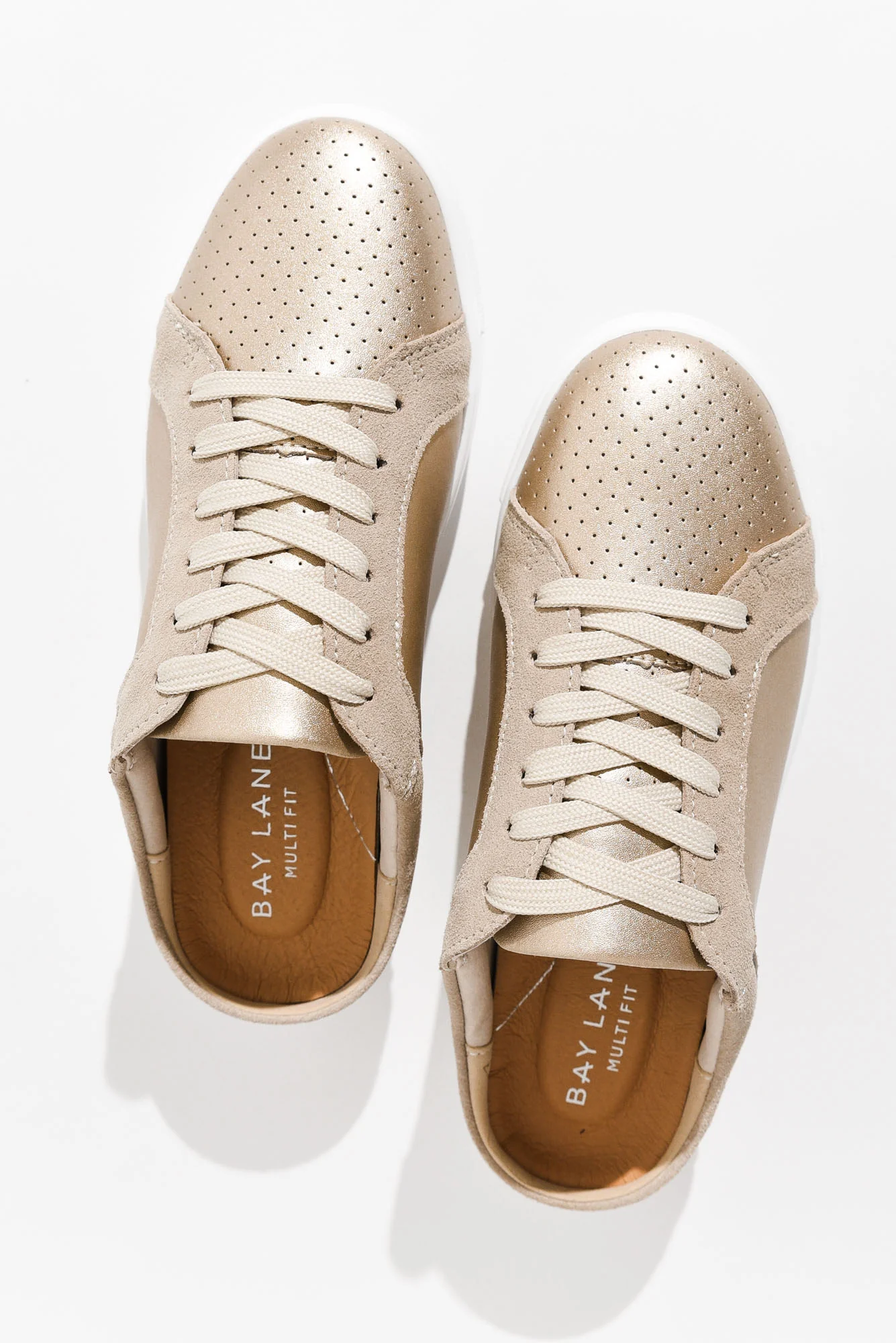 Nicky Champagne Leather Mule Sneaker - Image 4