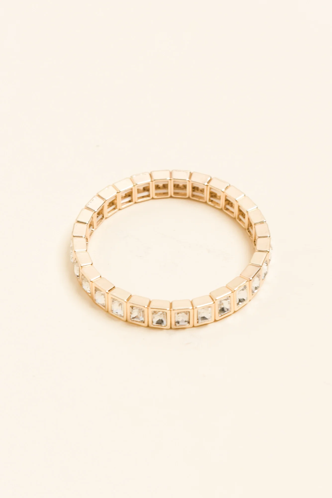 Nikita Gold Crystal Beaded Bracelet