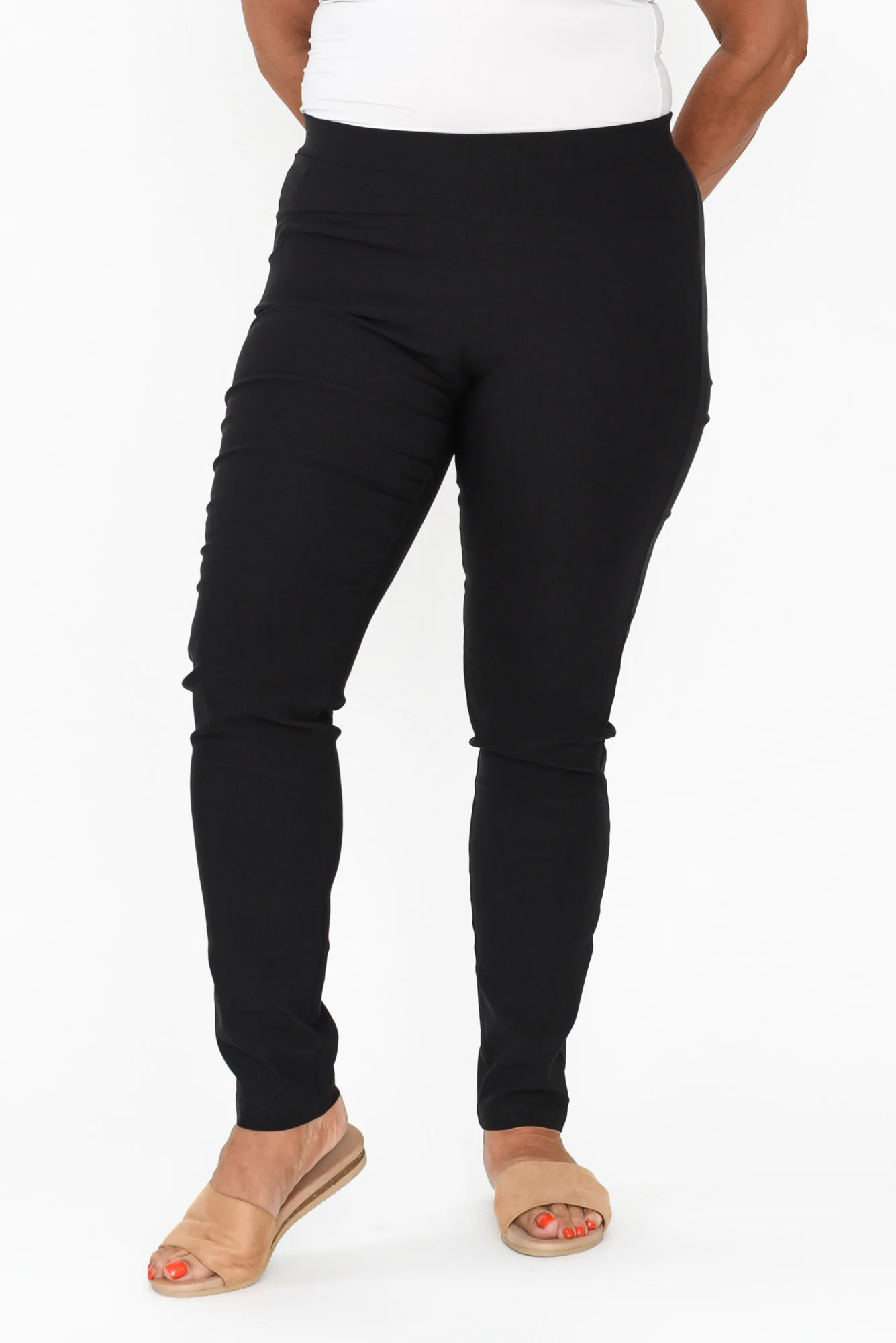 Olympia Black Straight Pants - Image 8