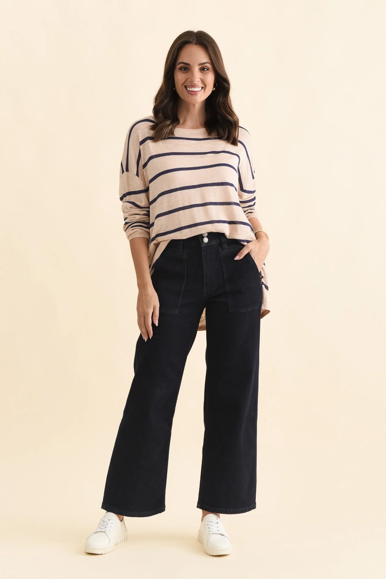 Orwell Dark Blue Straight Leg Jeans - Image 2