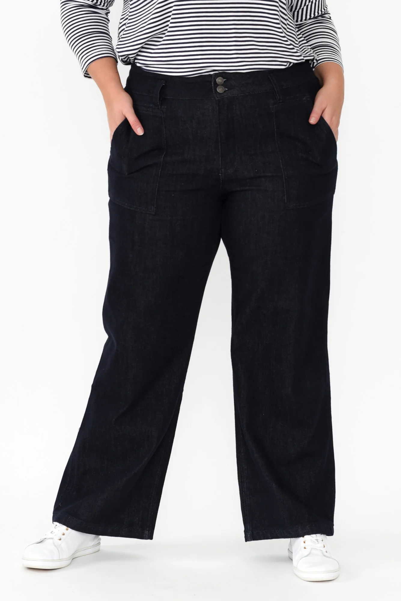 Orwell Dark Blue Straight Leg Jeans - Image 8