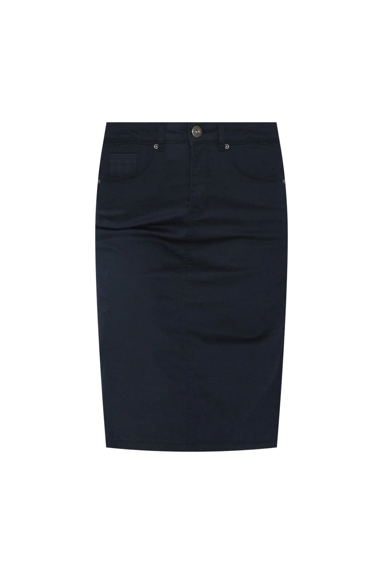 Palin Navy Zip Front Skirt - Image 7