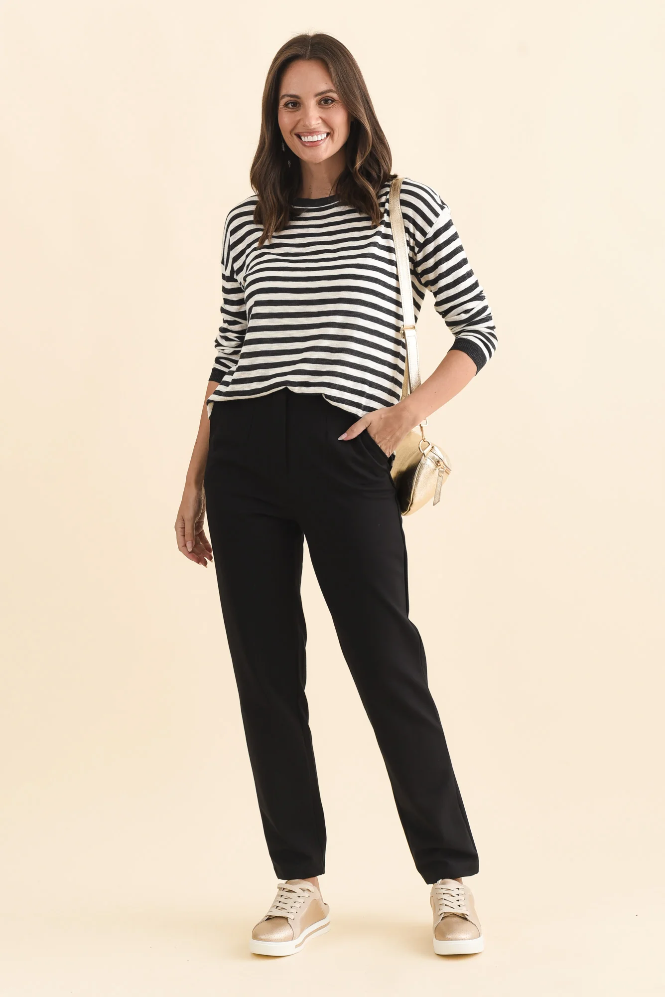 Paloma Black Straight Leg Pants - Image 2