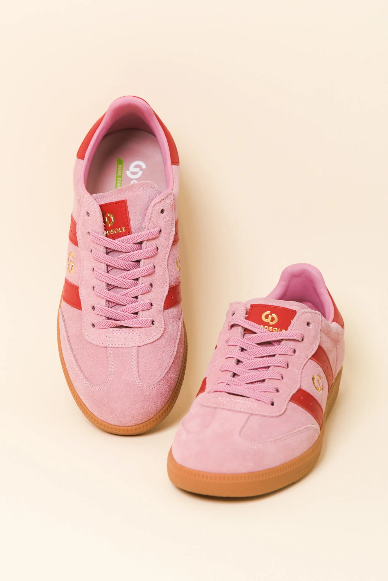Parallel Pink Contrast Suede Sneaker - Image 3
