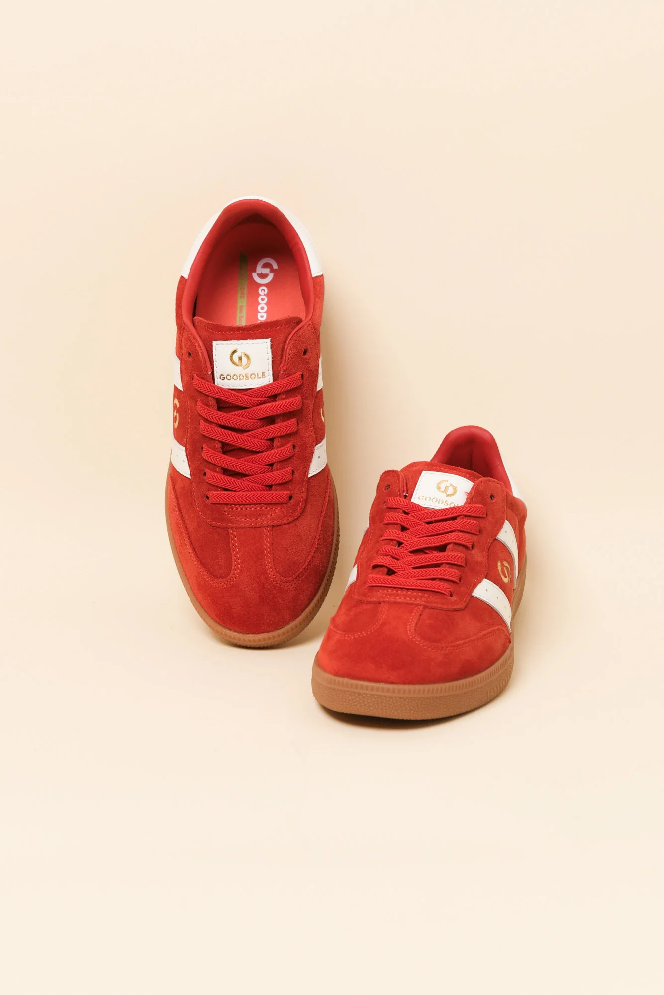 Parallel Red Contrast Suede Sneaker - Image 2