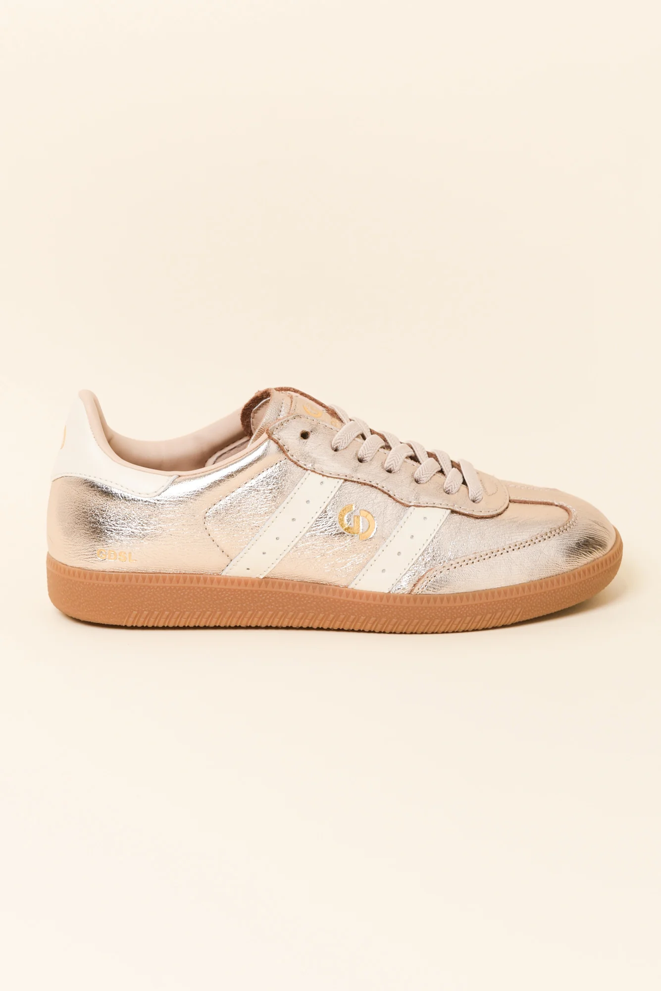 Parallel Rose Gold Contrast Leather Sneaker