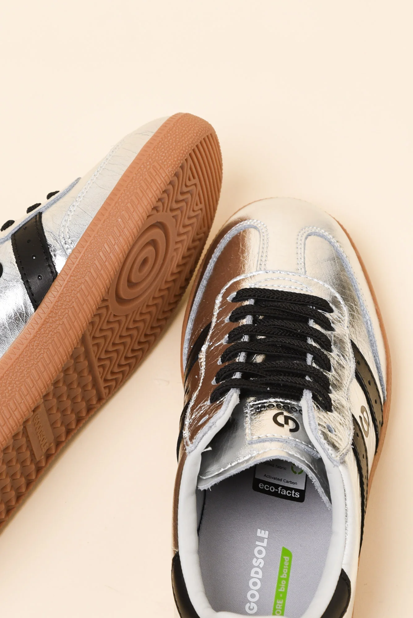 Parallel Silver Contrast Leather Sneaker - Image 3