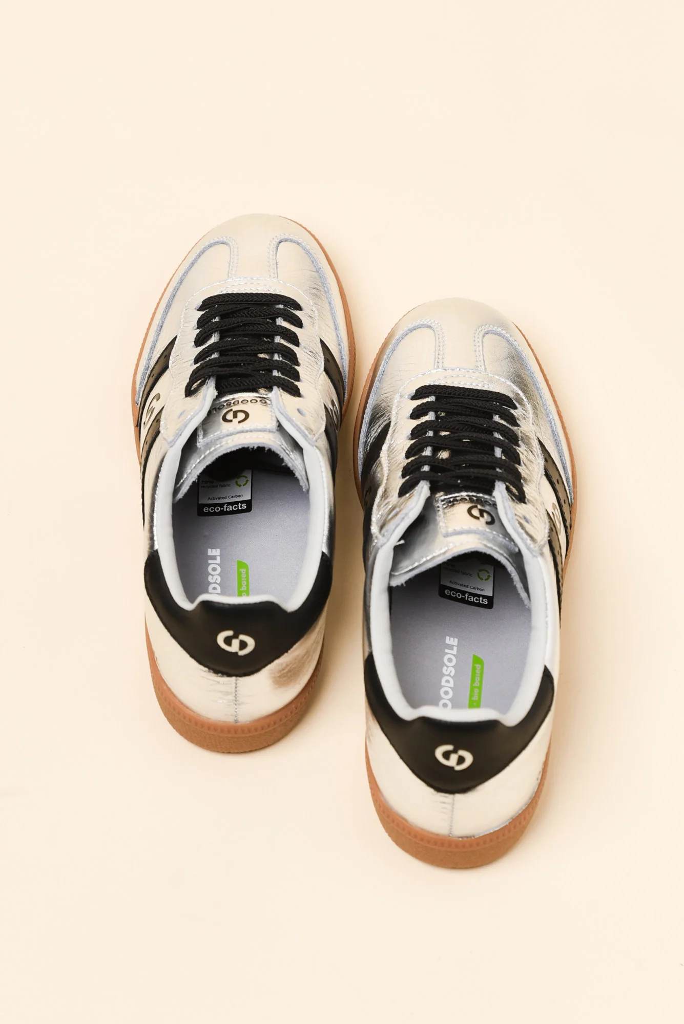 Parallel Silver Contrast Leather Sneaker - Image 5