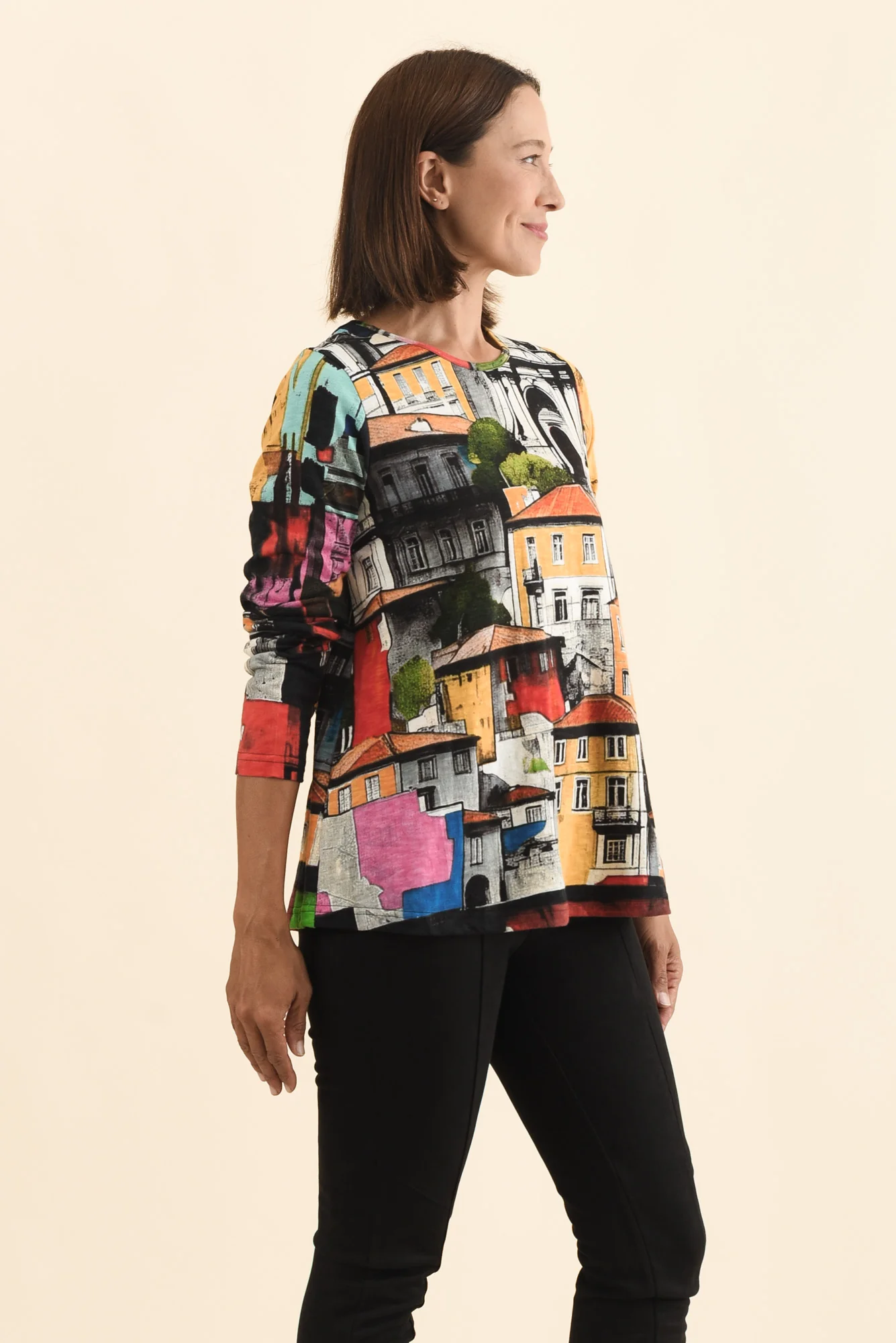Pari Yellow Porto Cotton Long Sleeve Tee - Image 3