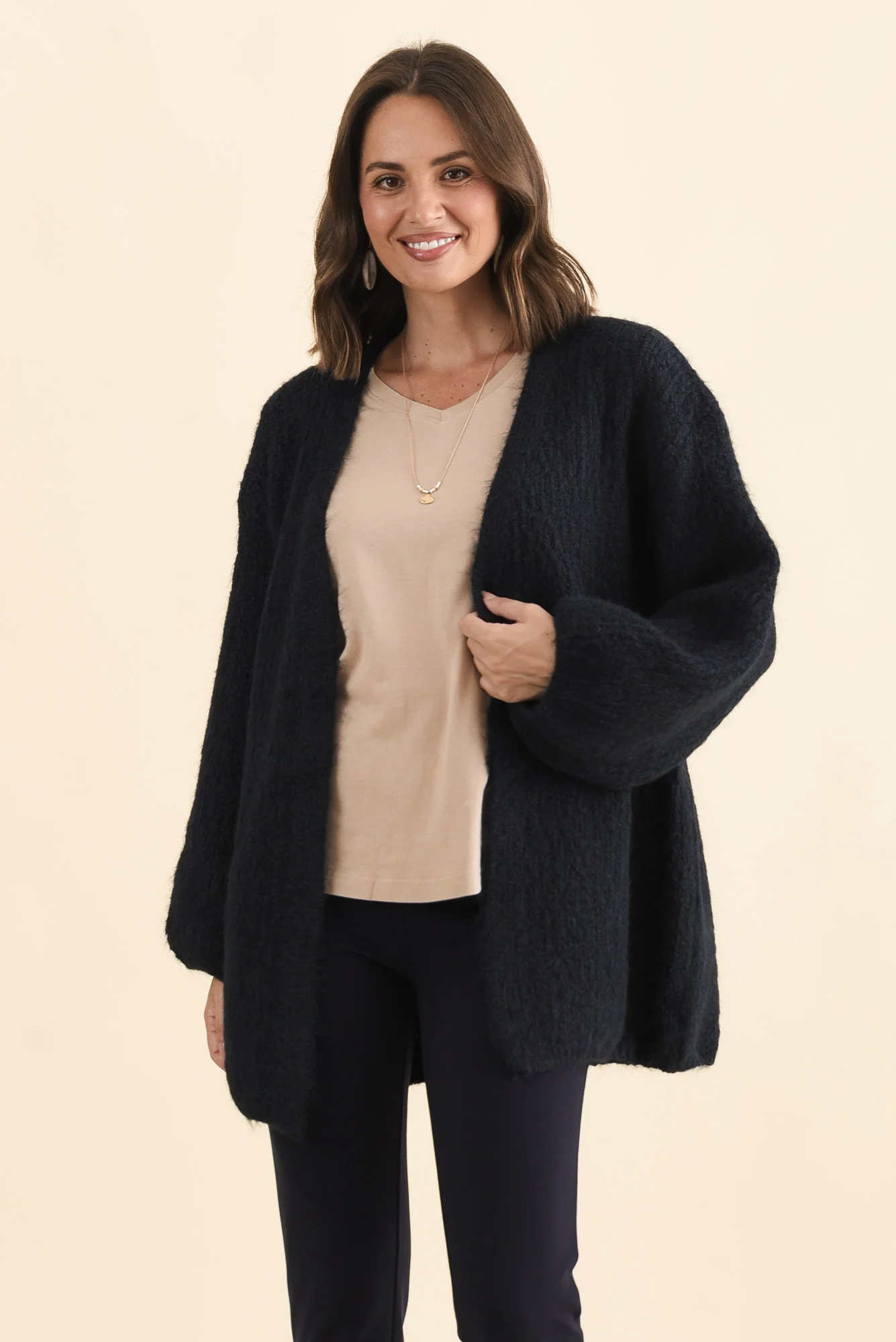 Pearson Navy Knit Cardigan