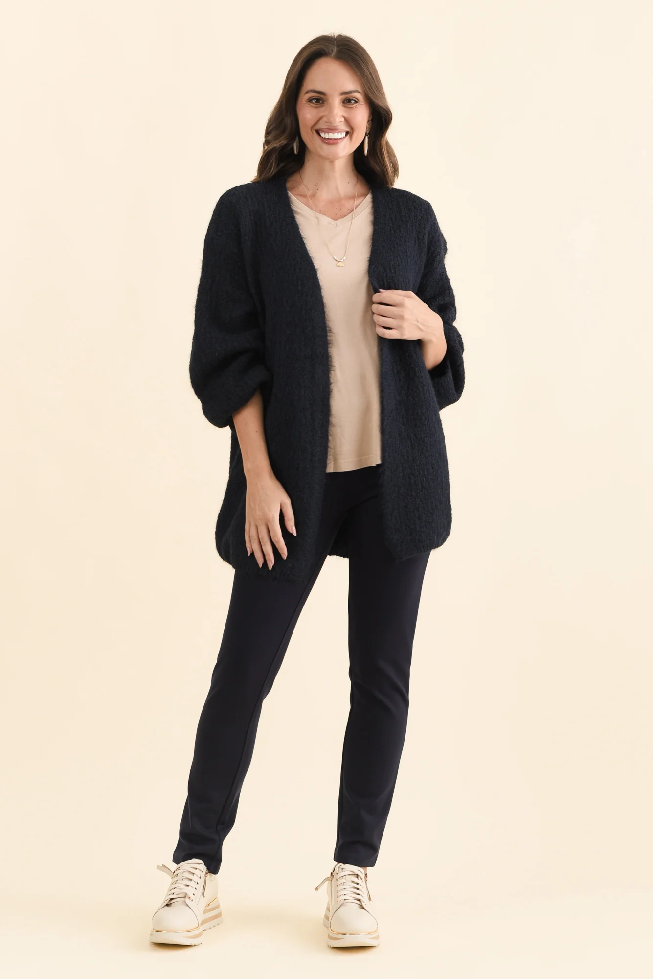 Pearson Navy Knit Cardigan - Image 2