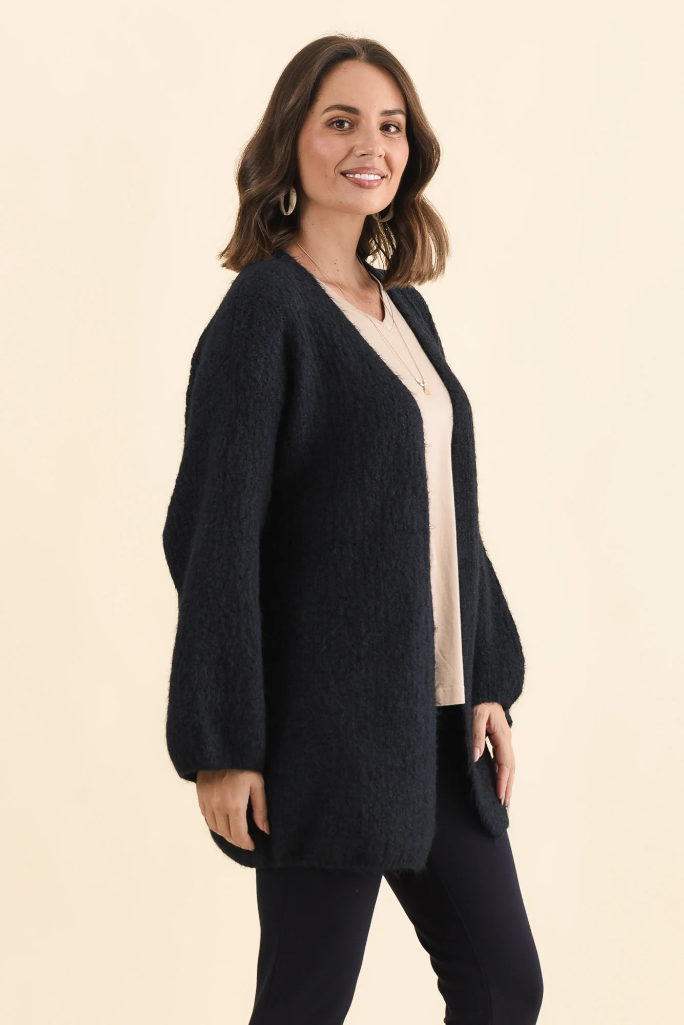 Pearson Navy Knit Cardigan - Image 3