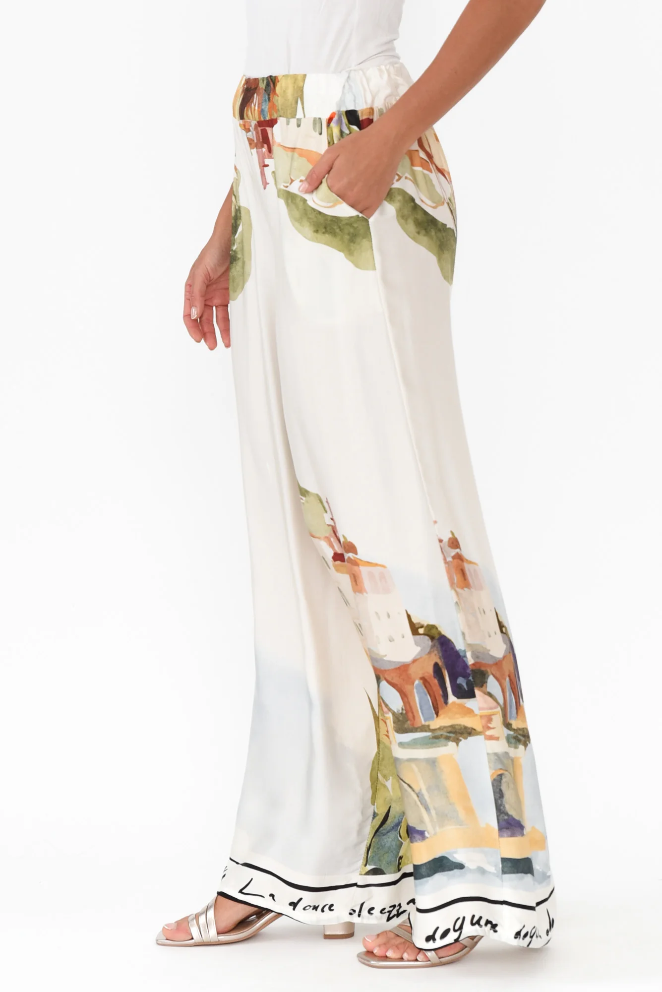 Persephone Natural Vista Wide Leg Pants - Image 3