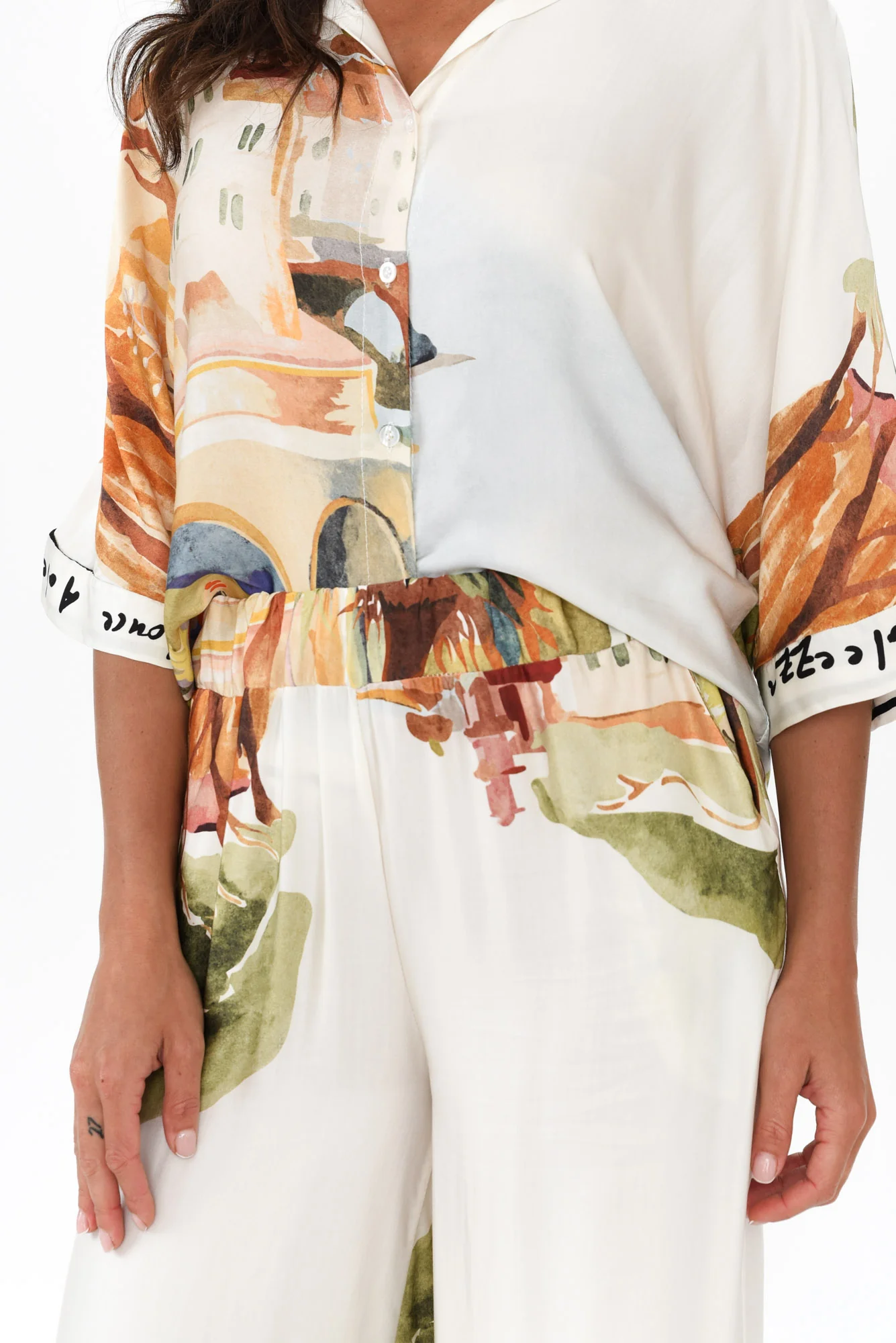 Persephone Natural Vista Wide Leg Pants - Image 5