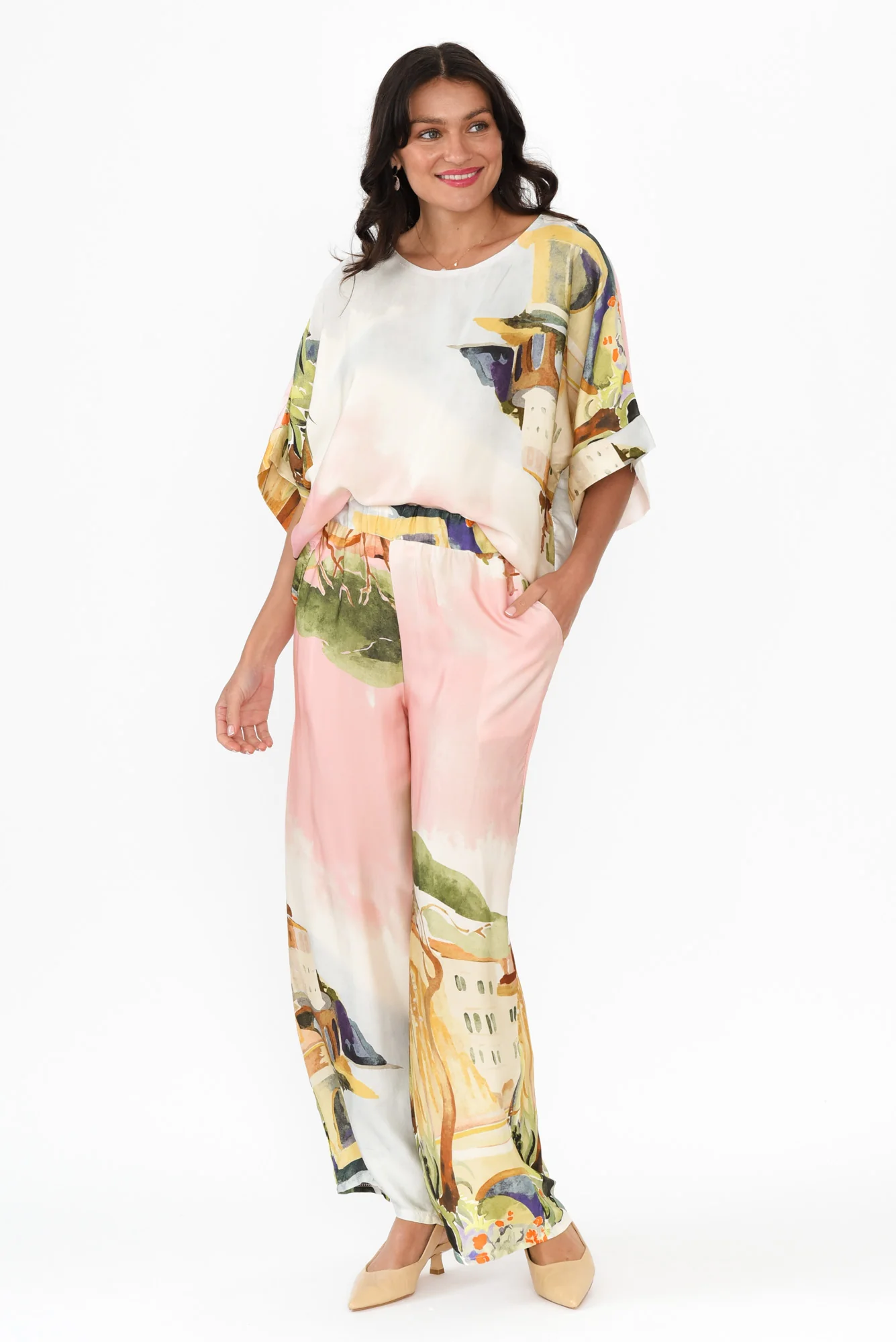 Persephone Pink Vista Wide Leg Pants - Image 6