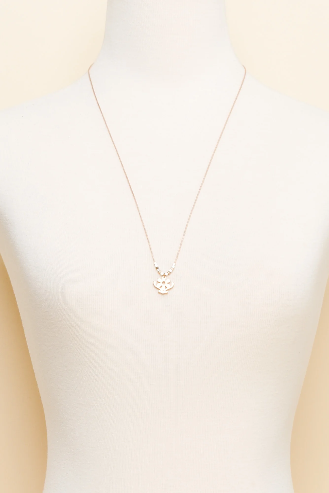 Petrina Gold Daisy Pendant Necklace - Image 2