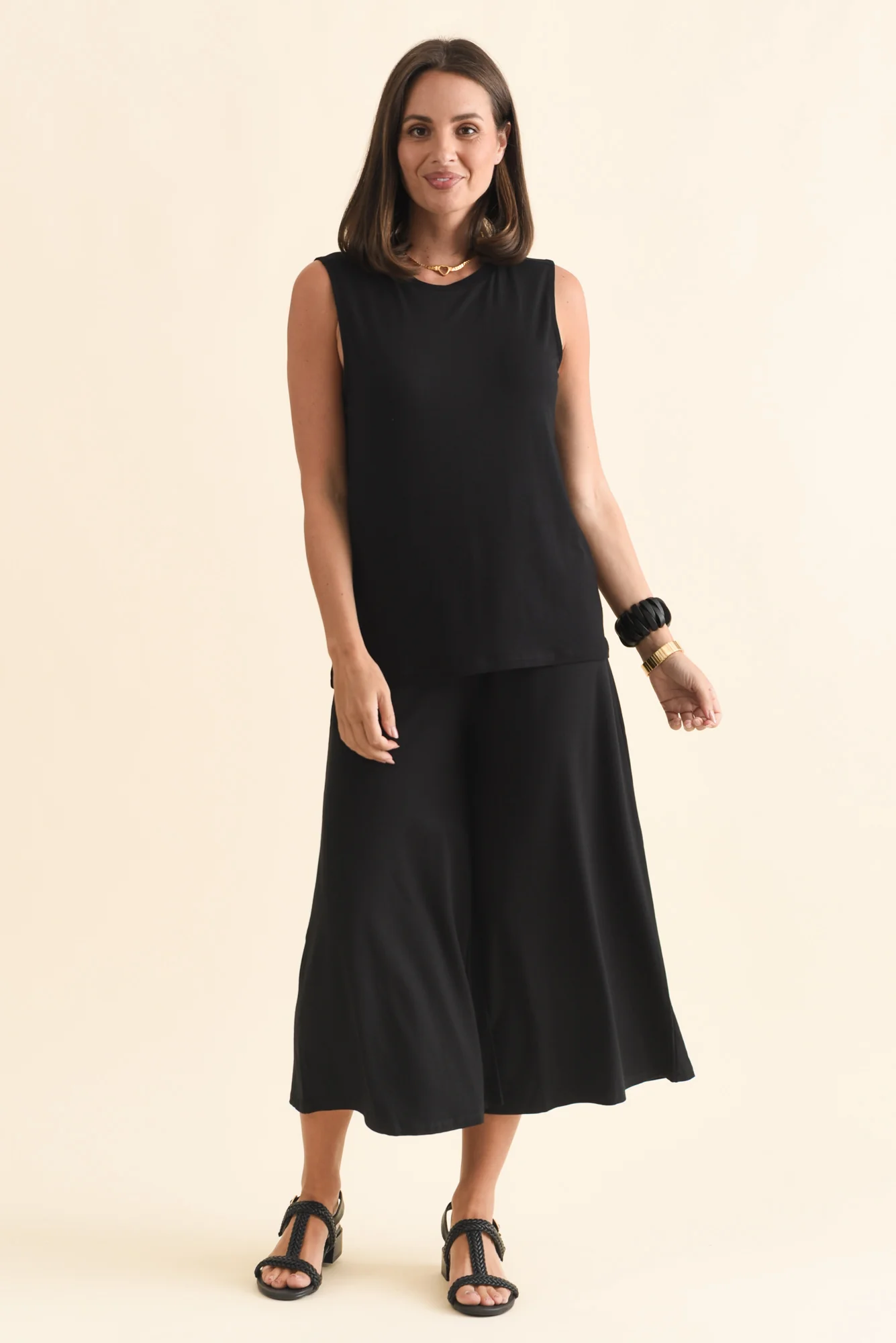 Positano Black Tank - Image 6