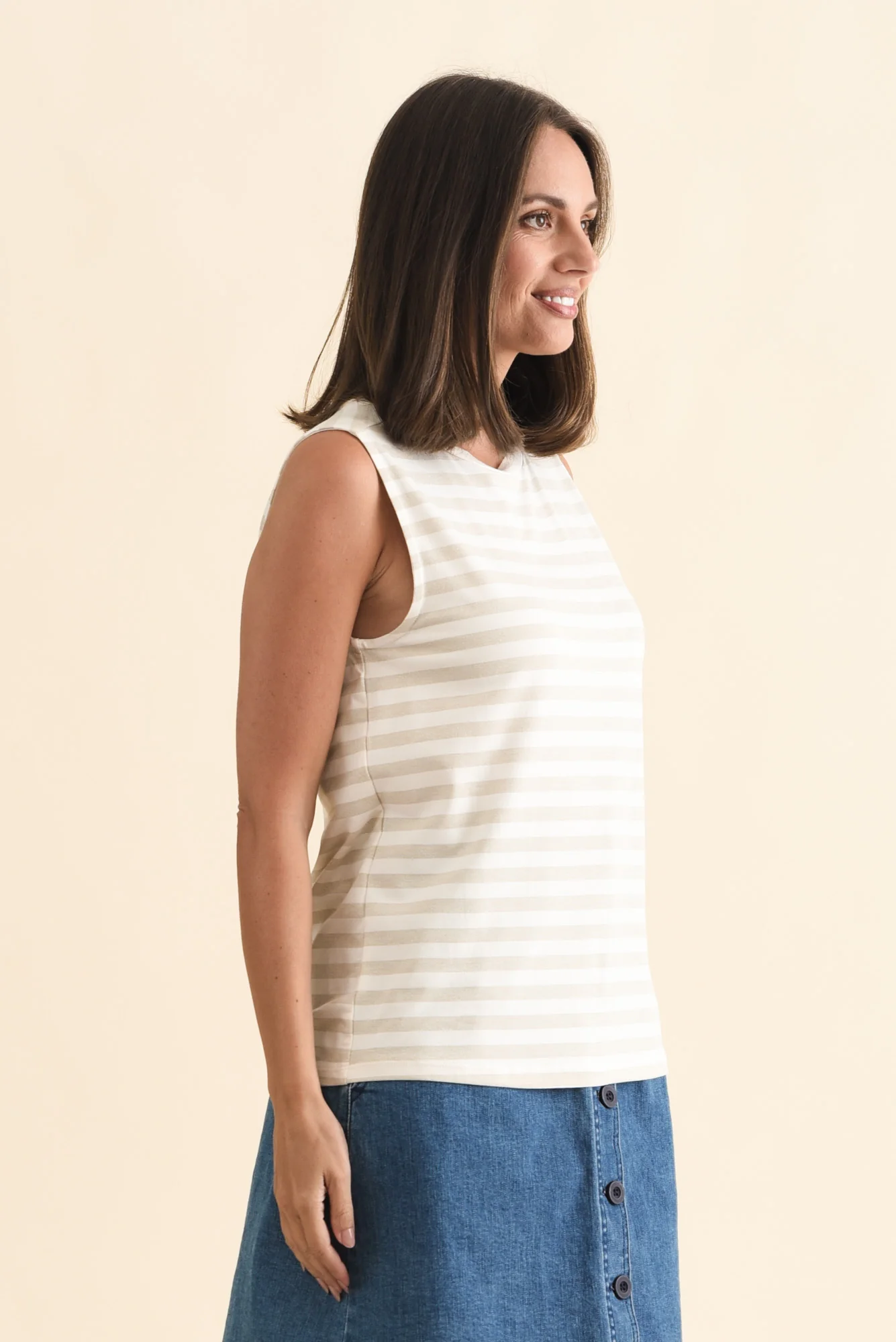 Positano Gold Stripe Tank - Image 3