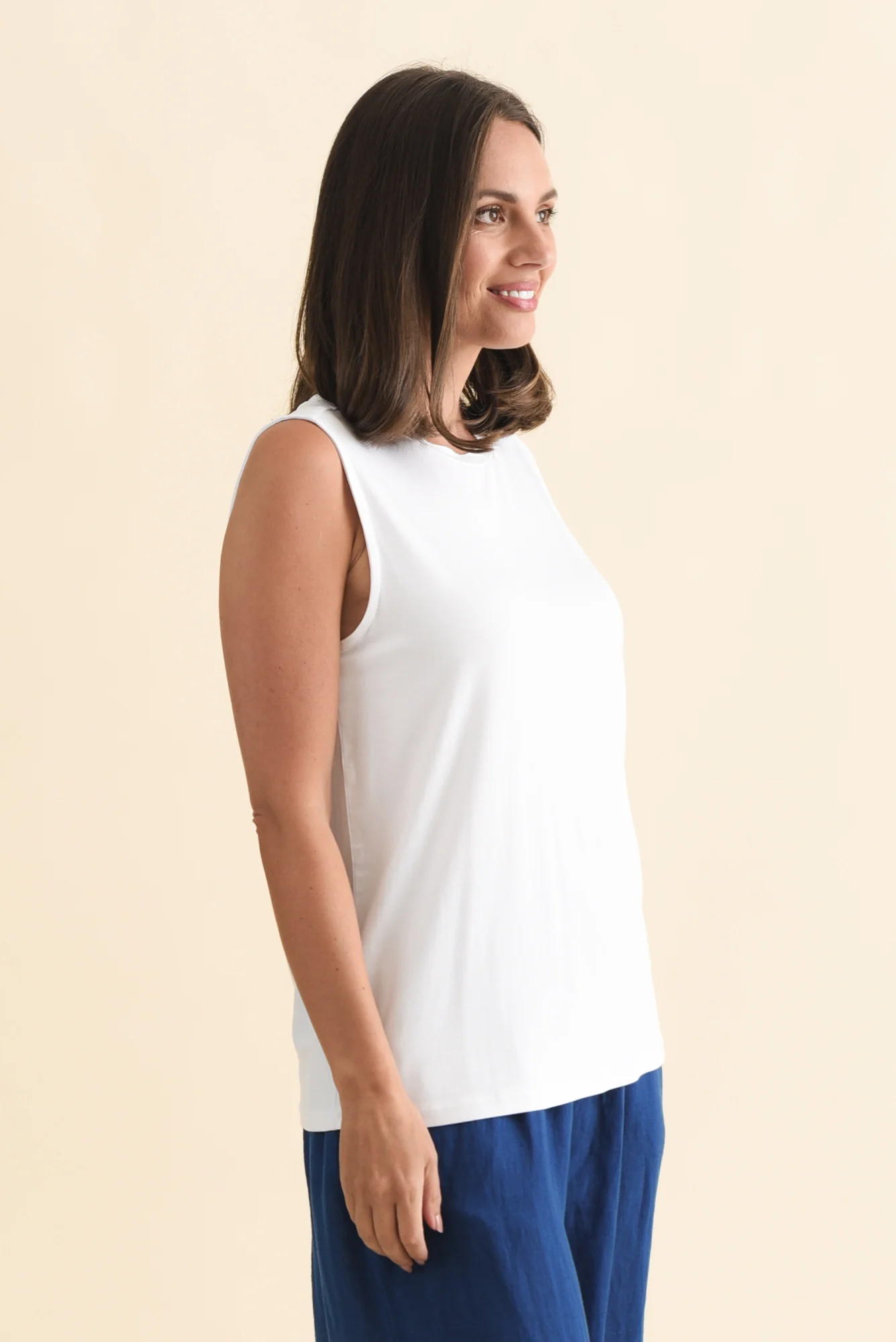 Positano White Tank - Image 3