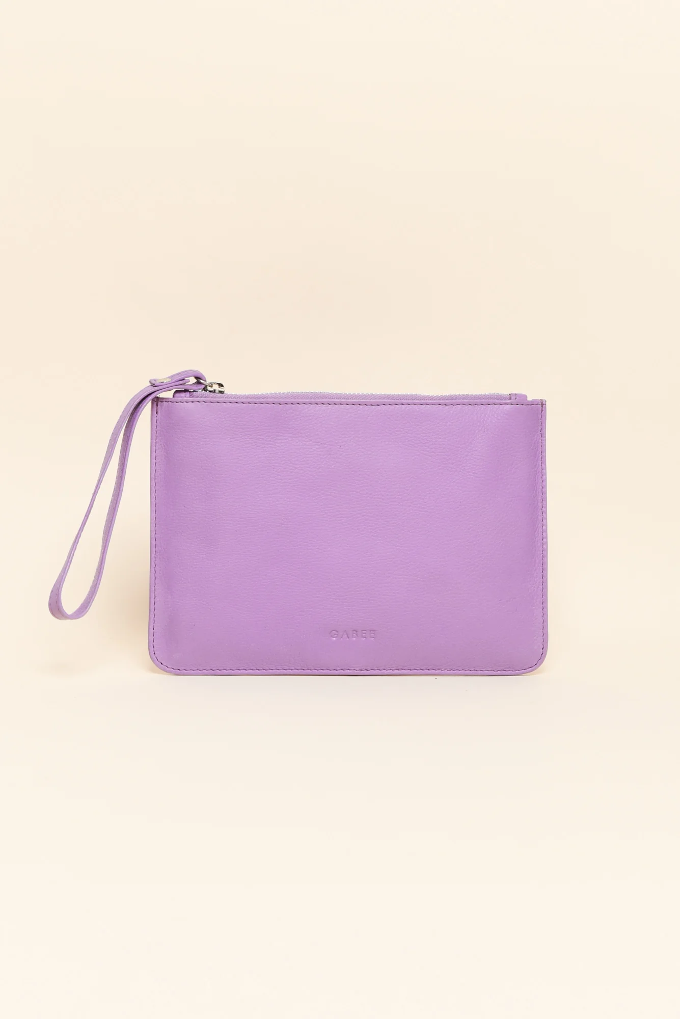 Queens Lilac Leather Clutch