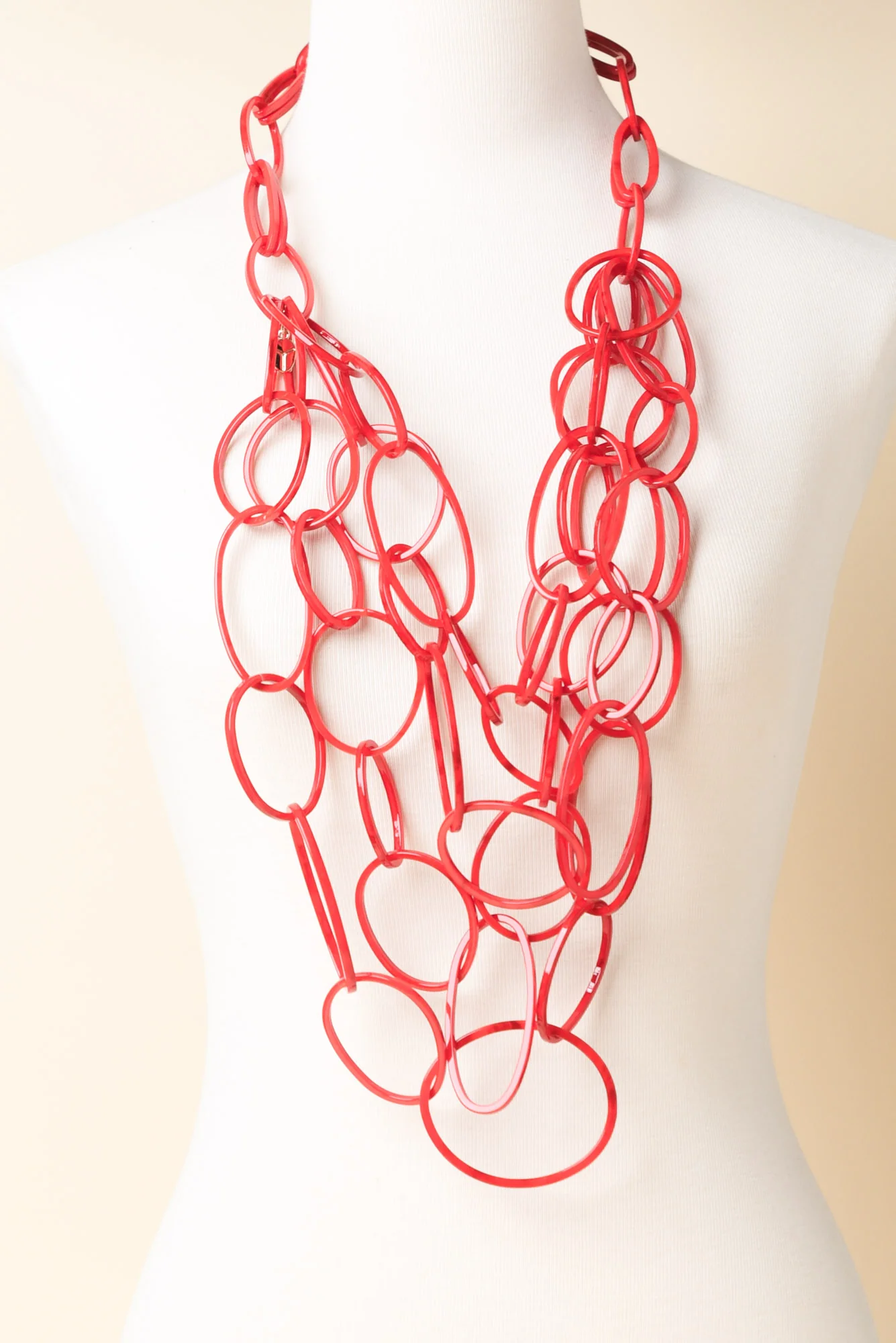 Raffi Red Linked Necklace - Image 2