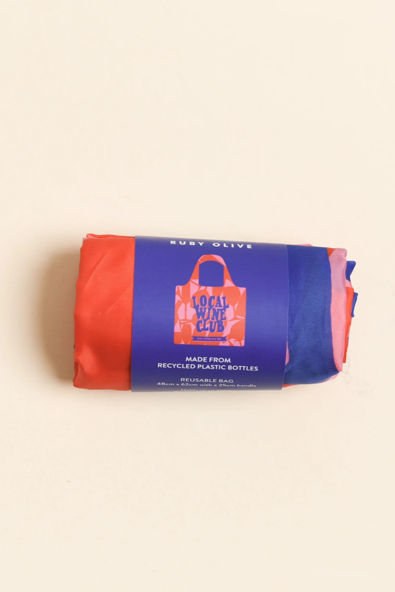 Red Wine Club Reuseable Shopping Bag - Image 4