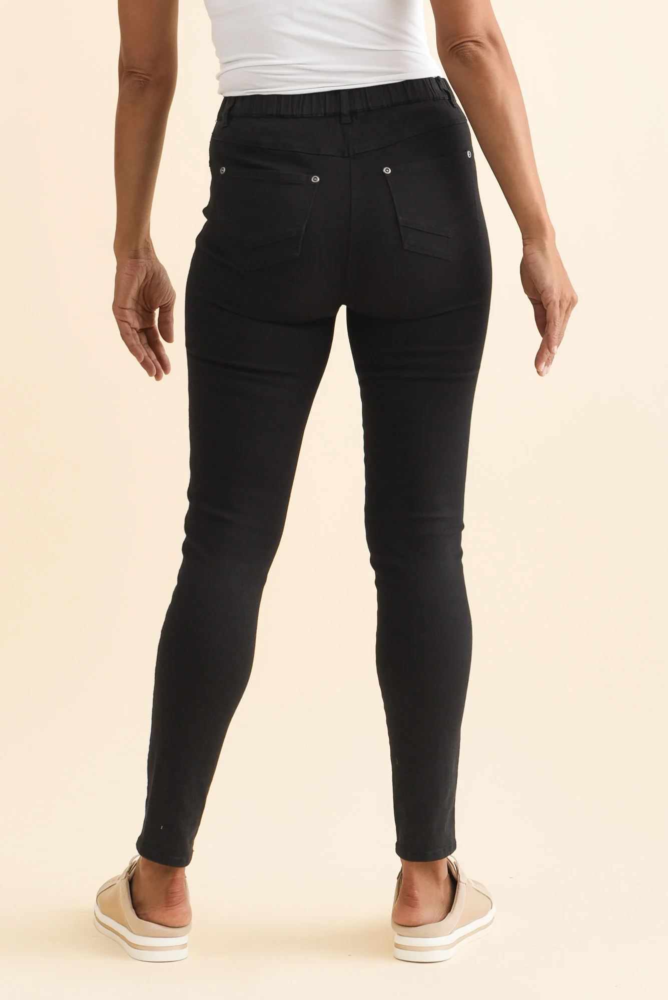 Reed Black Stretch Cotton Pants - Image 5