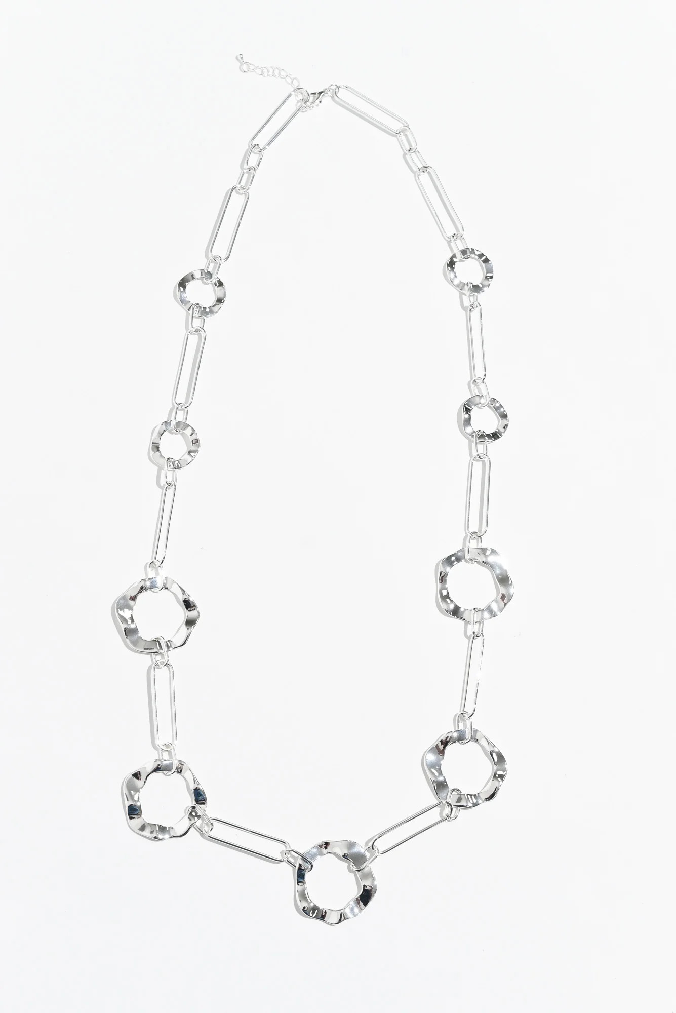 Remi Silver Ring Link Necklace - Image 2