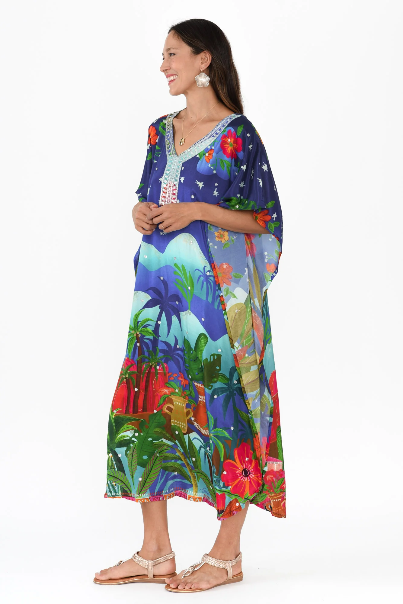 Reyna Blue Paradise Kaftan - Image 3