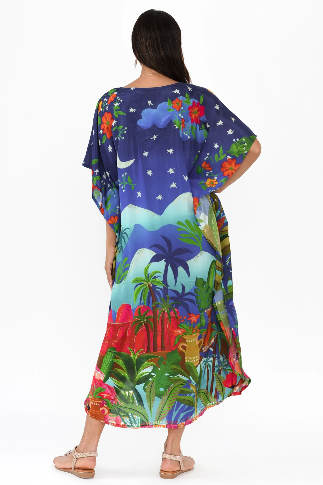 Reyna Blue Paradise Kaftan - Image 4