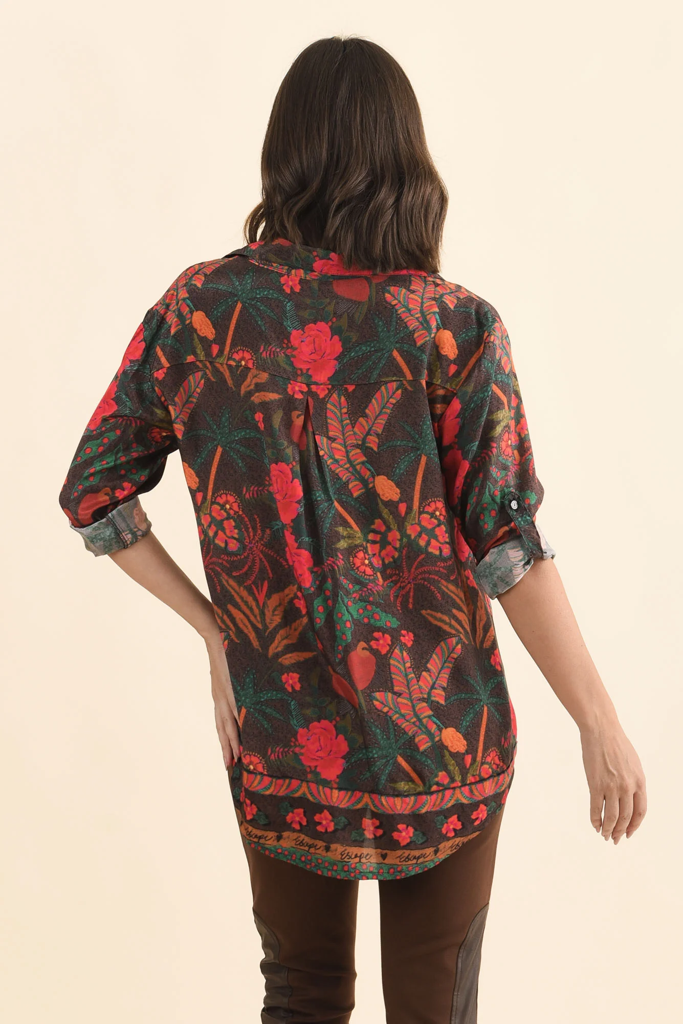 Ricky Red Jungle Button Shirt - Image 4
