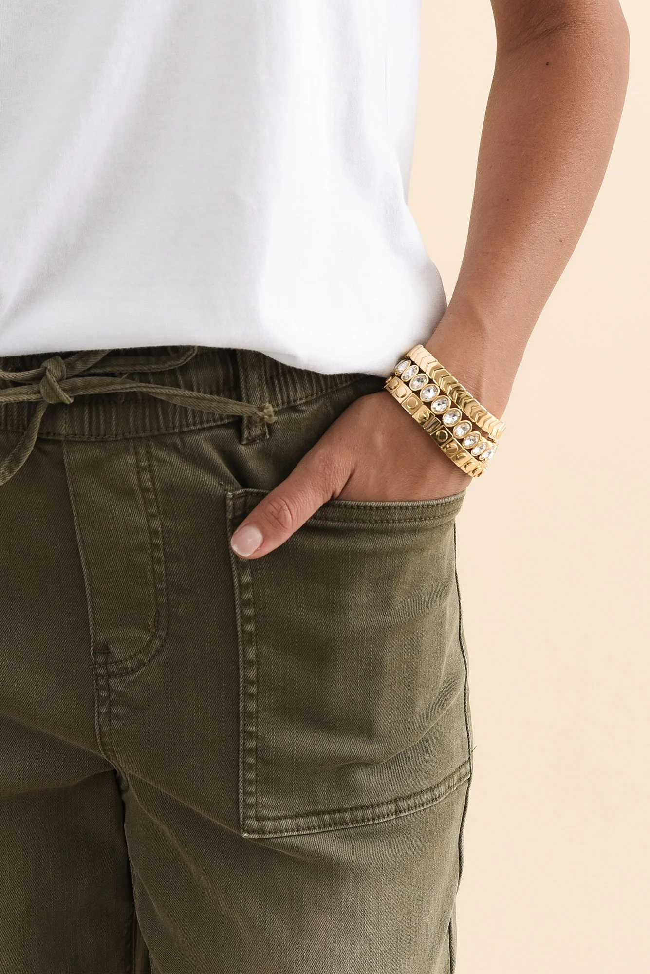 Kendall Gold Beaded Bracelet - Image 2