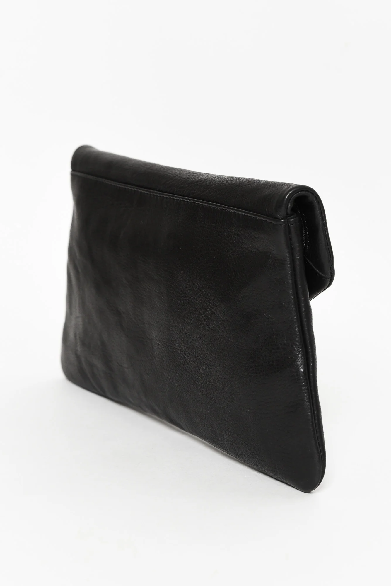 Riley Black Leather Clutch - Image 3