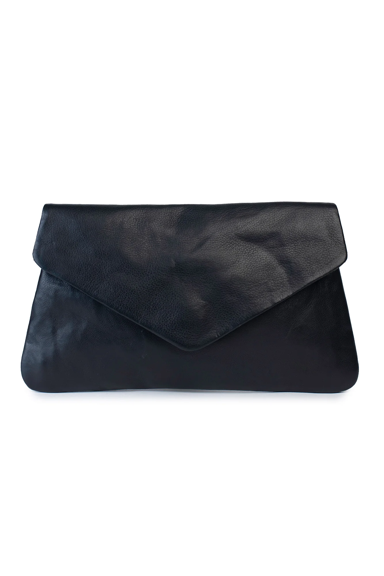 Riley Black Leather Clutch - Image 4