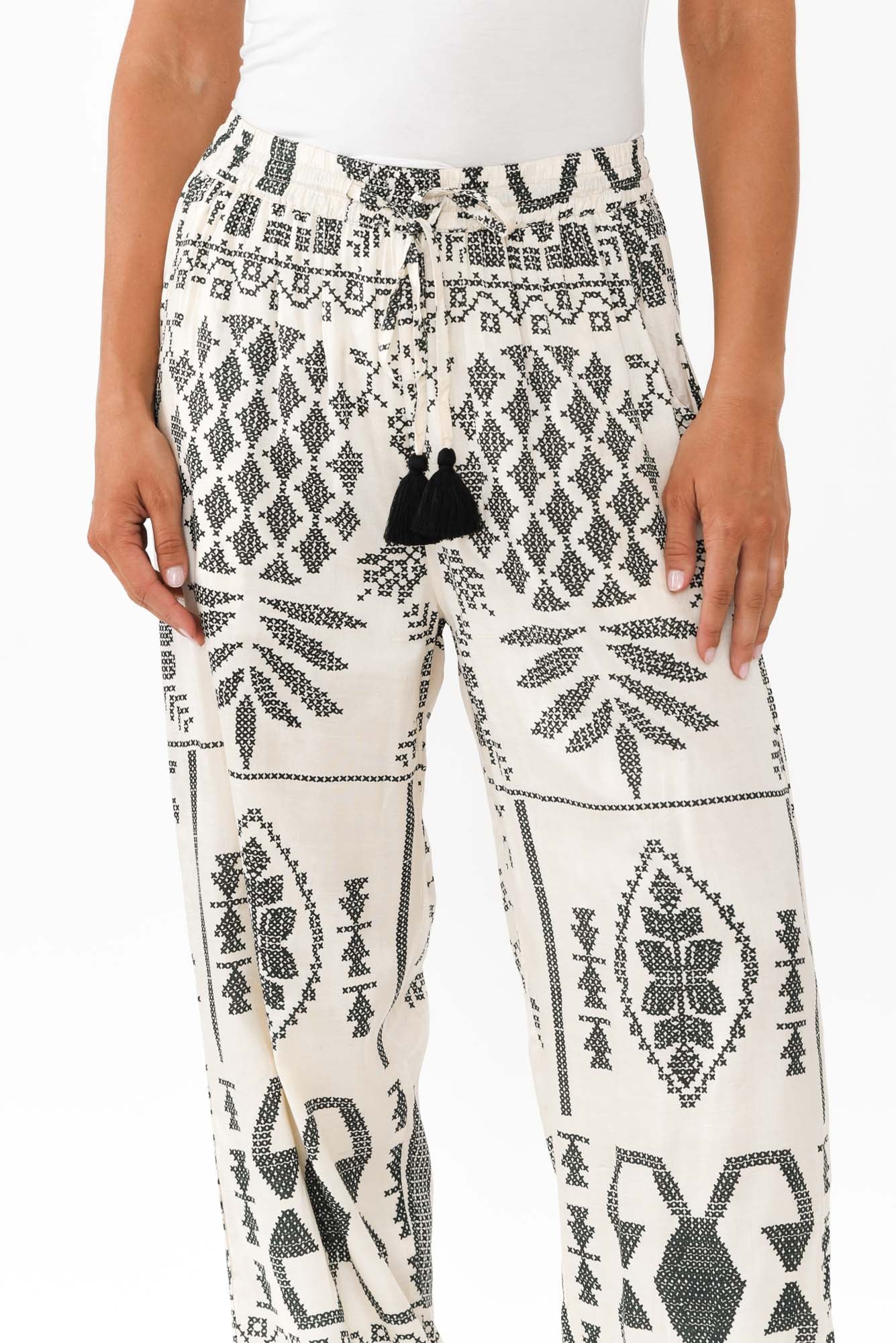 Rio Natural Abstract Tie Pants - Image 5