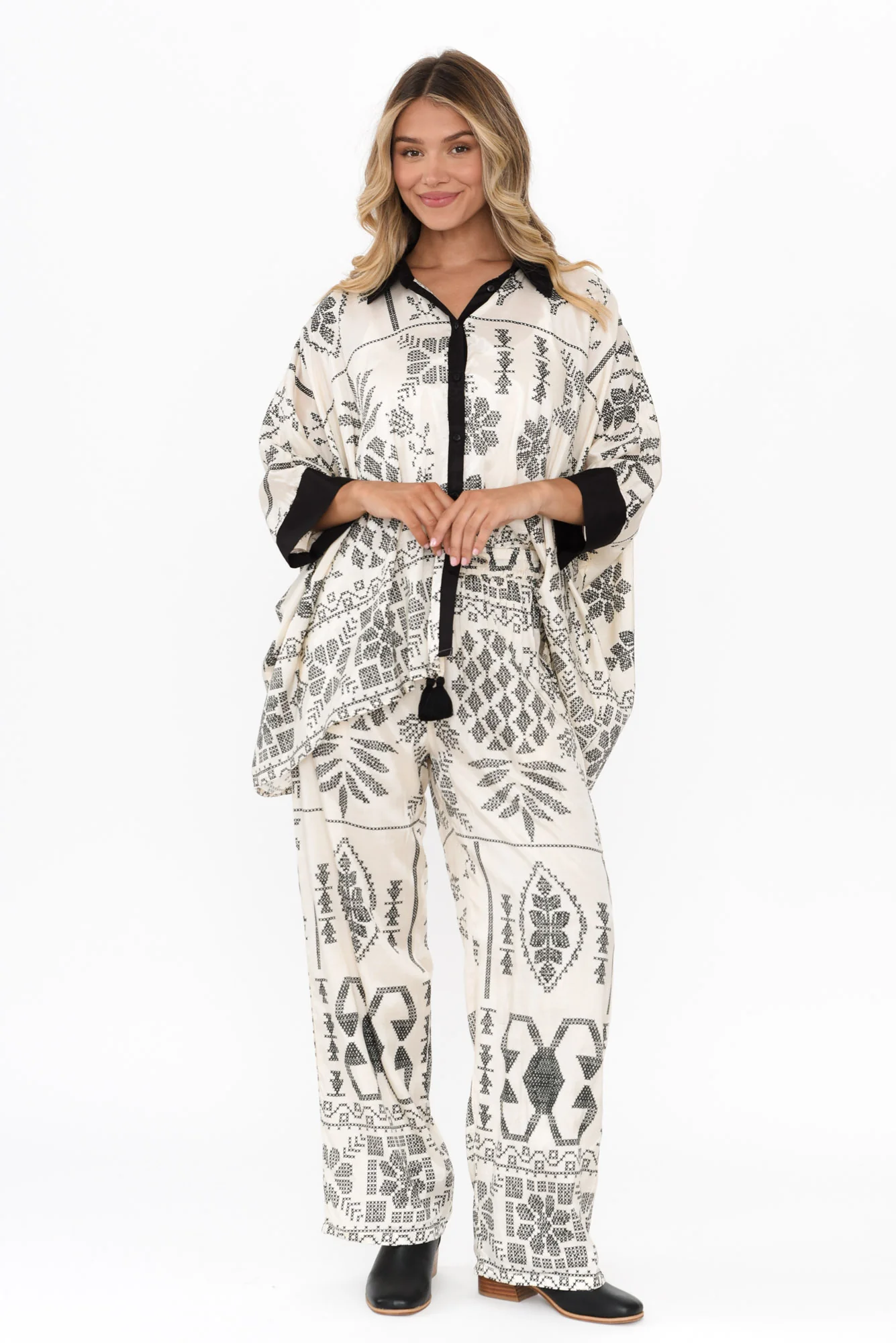 Rio Natural Abstract Tie Pants - Image 6