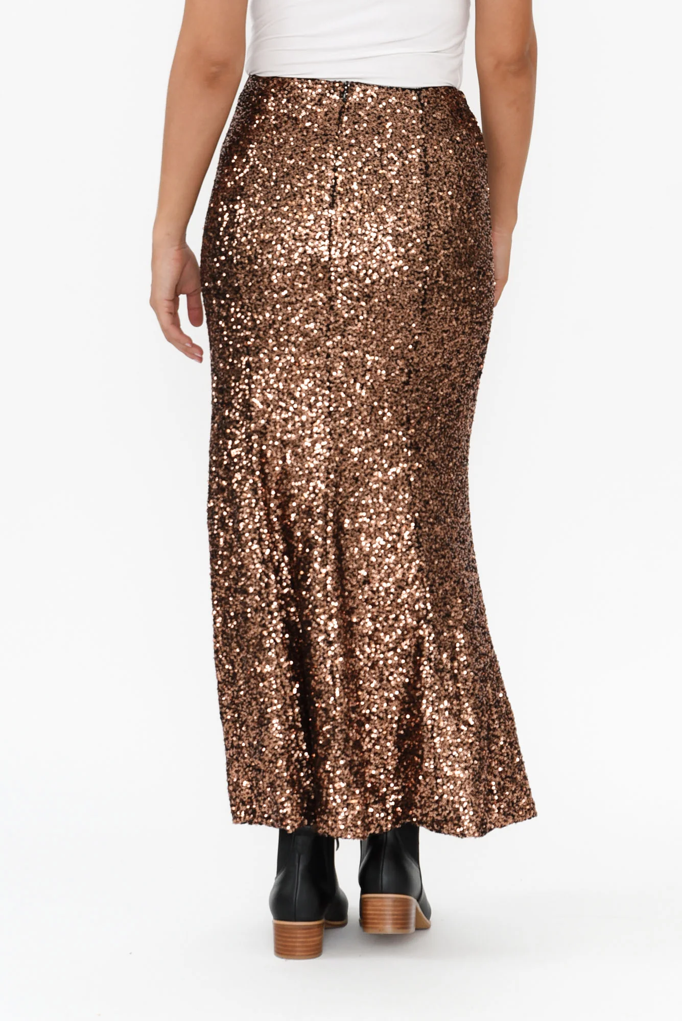 Ritz Bronze Sequin Skirt - Image 5