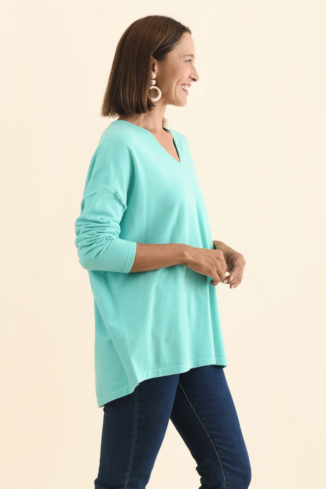Ronnie Aqua Knit Jumper - Image 3