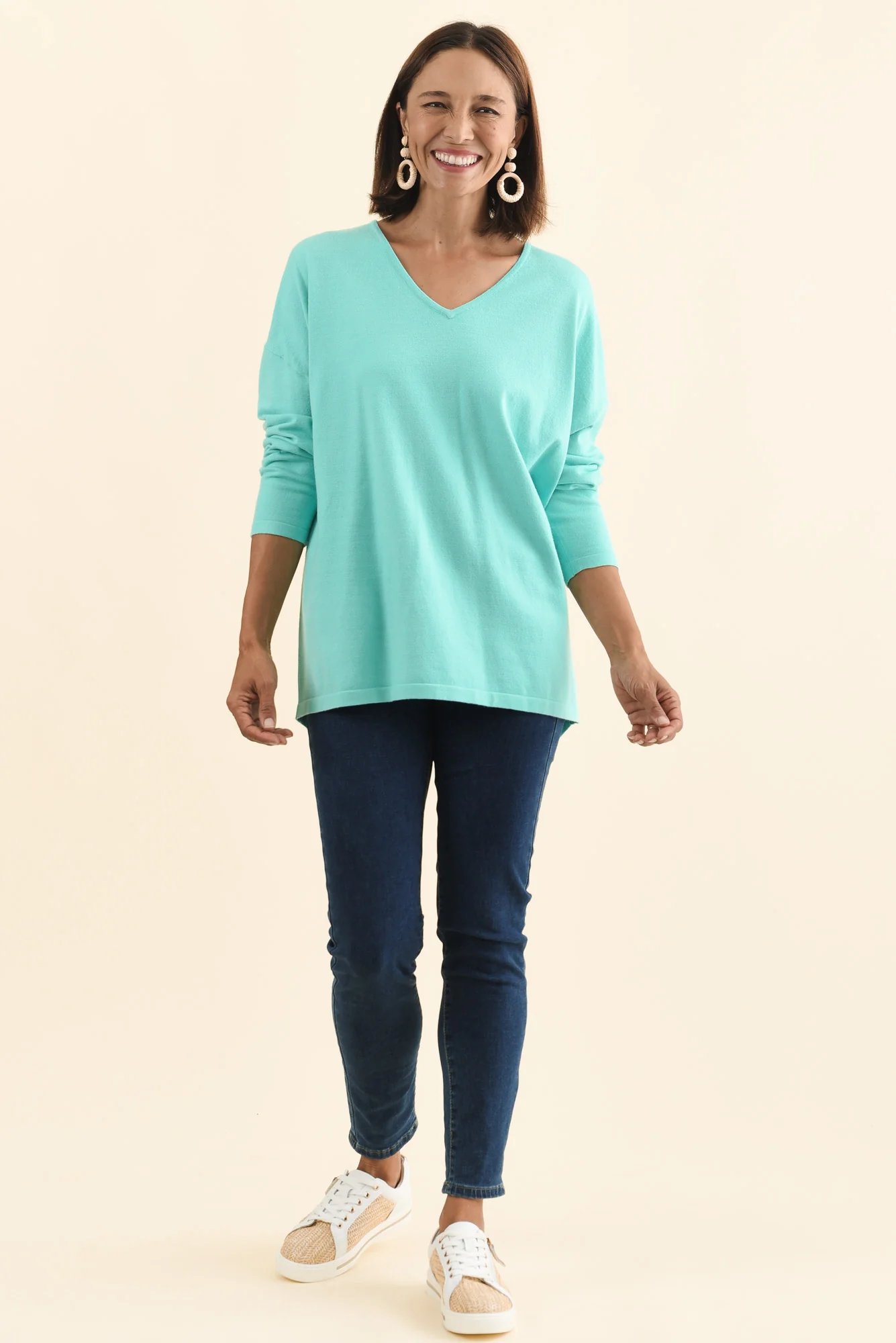 Ronnie Aqua Knit Jumper - Image 6