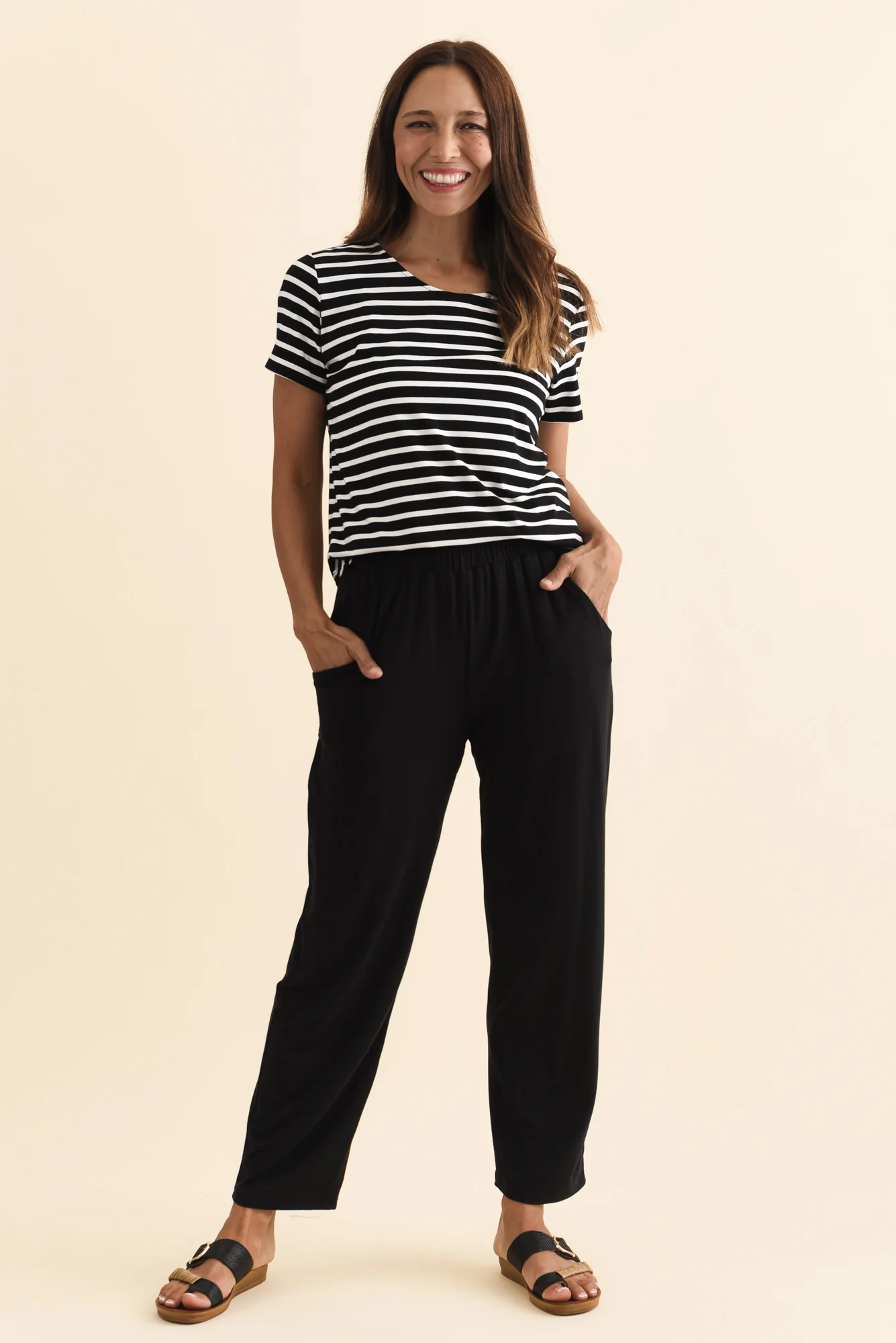 Rosella Black Bamboo Pants - Image 8
