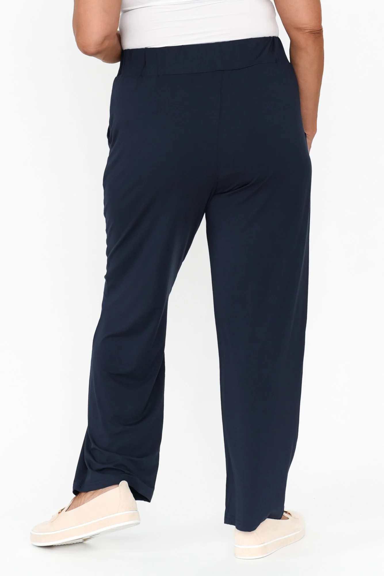 Rosella Navy Bamboo Pants - Image 11