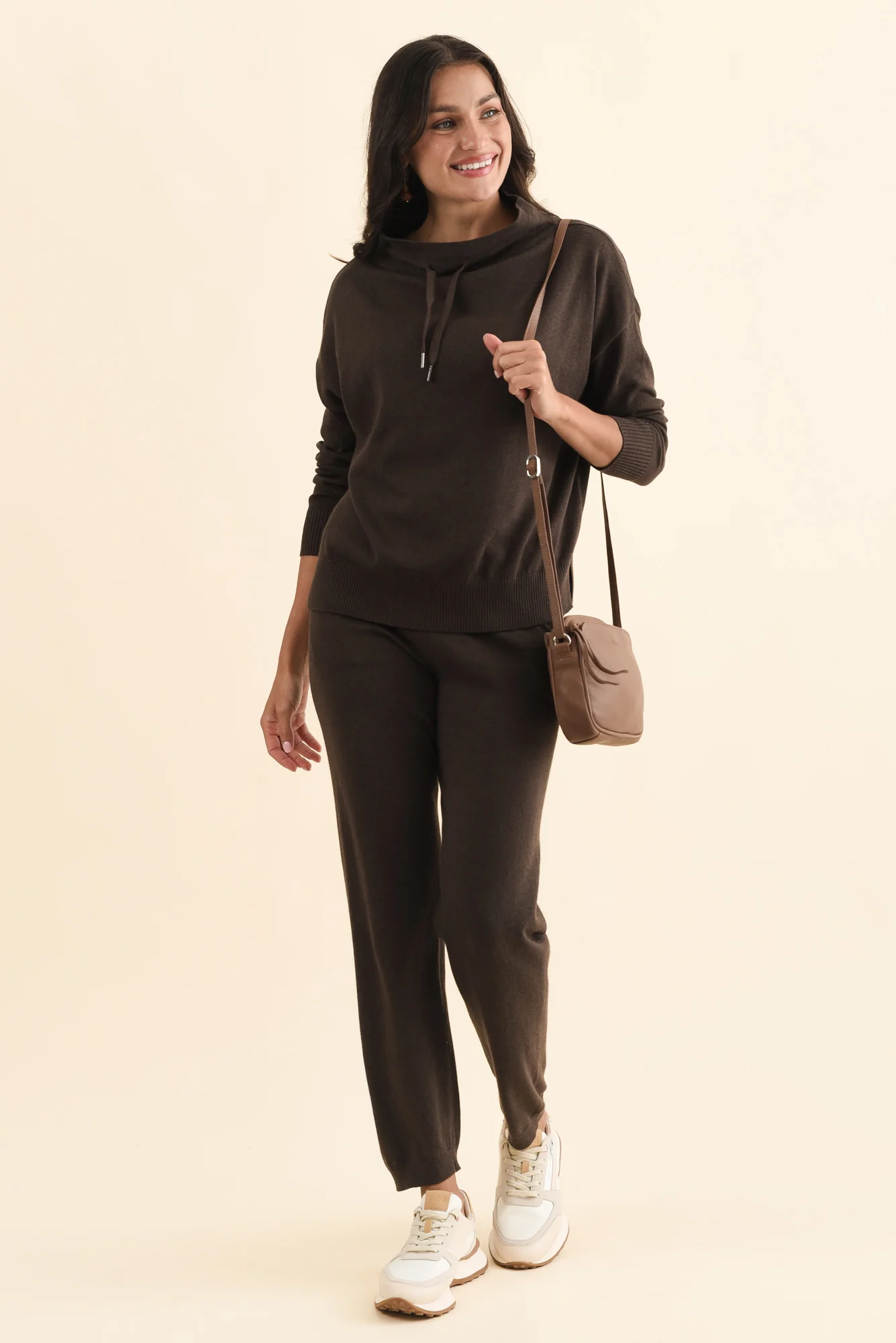 Rowan Chocolate Cotton Cashmere Knit Jumper - Image 2