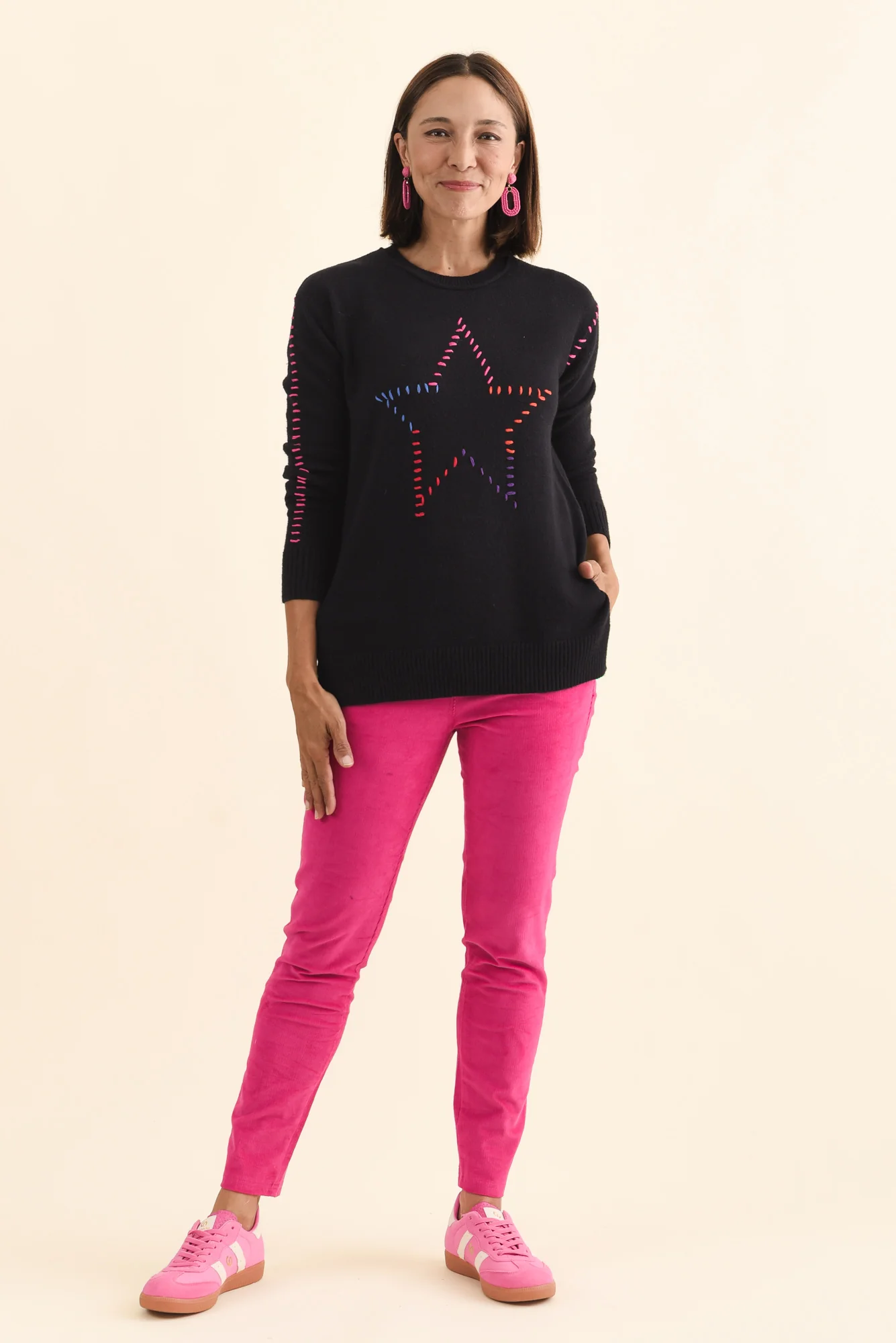 Rowley Black Star Knit Jumper - Image 6
