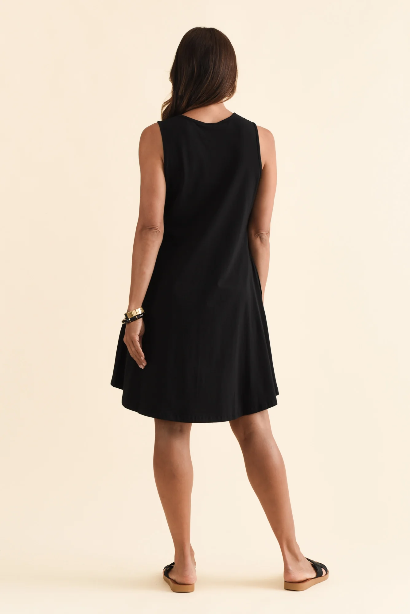 Roxanne Black Swing Dress - Image 5