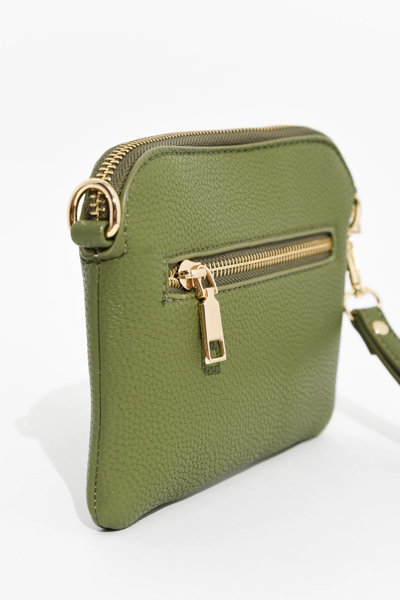 Sally Khaki Mini Crossbody Bag - Image 2