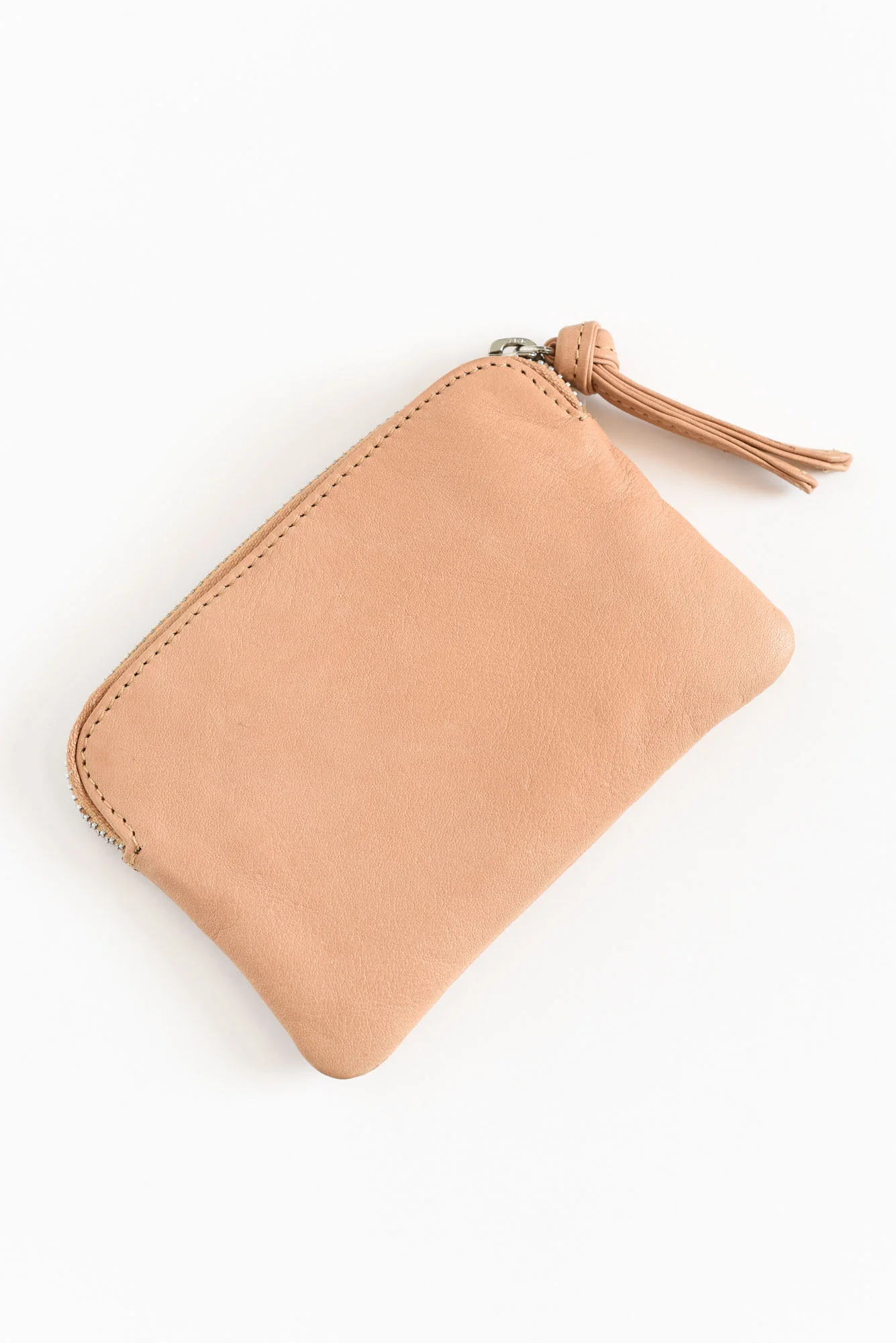 Samara Beige Leather Pouch - Image 2