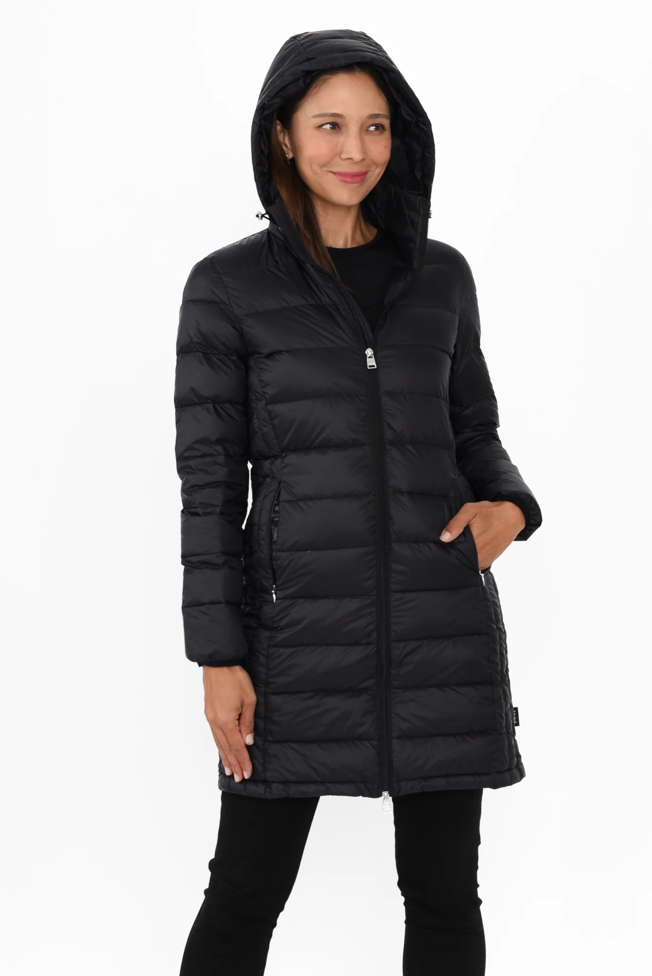 Sarah Black Down Puffer Jacket - Image 6