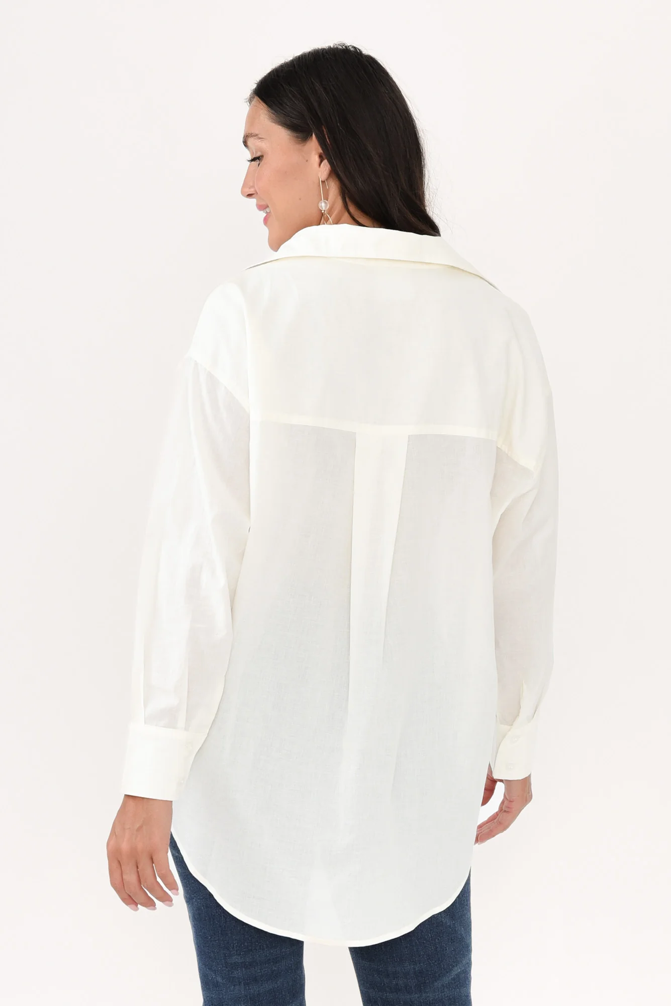 Seattle Ivory Cotton Shirt - Image 4