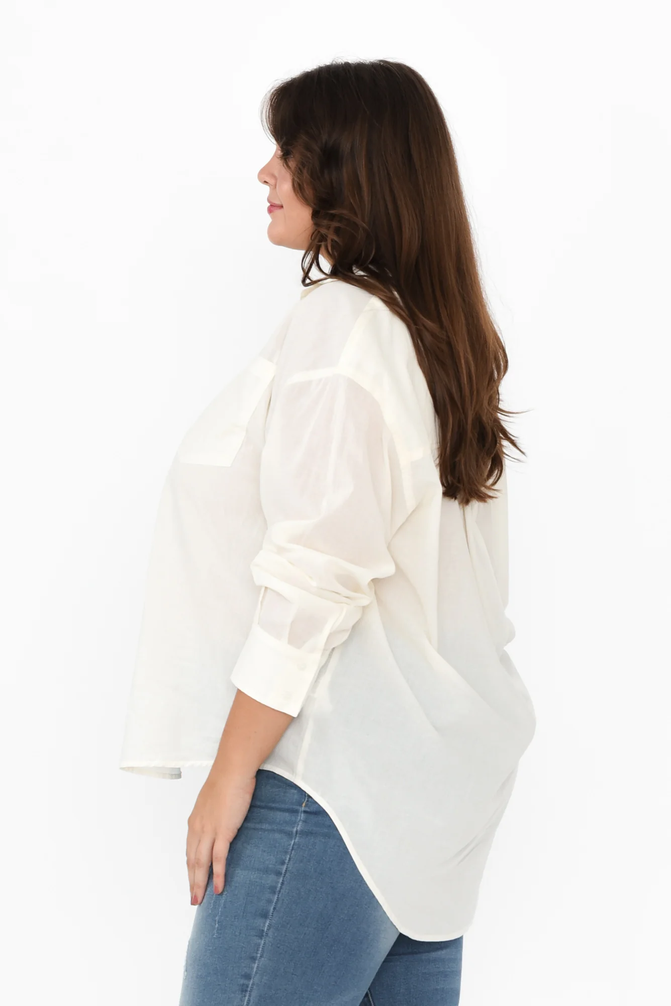 Seattle Ivory Cotton Shirt - Image 8